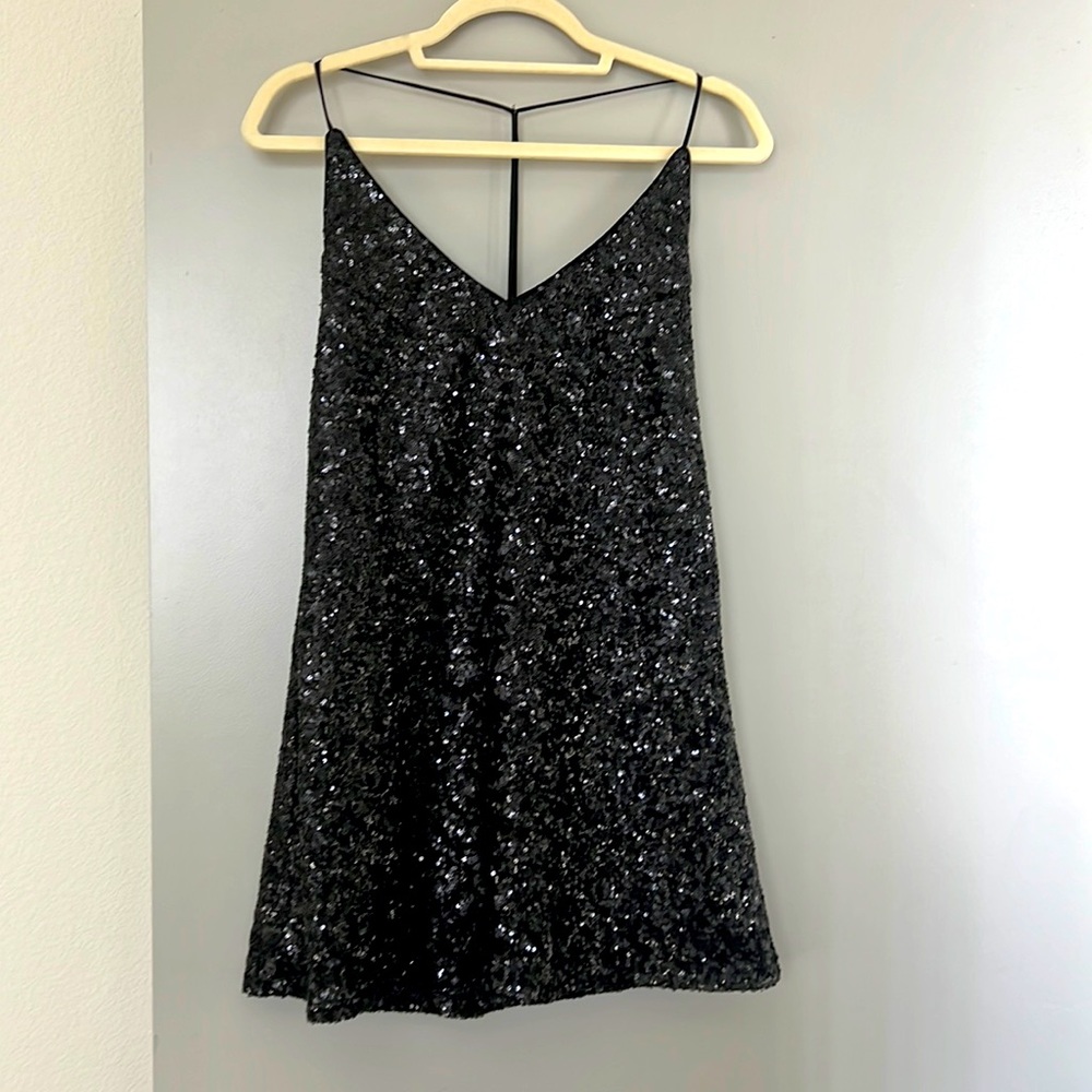 Sequin Little Black Dress